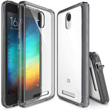 Redmi Note 2 Case | Fusion - Clear protective phone case shown from front, back, and side angles on a Redmi Note 2.