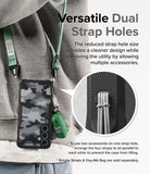 Galaxy A35 Case | Fusion-X - Versatile Dual Strap Holes. The reduced strap hole size provides a cleaner design while improving the utility by allowing multiple accessories.