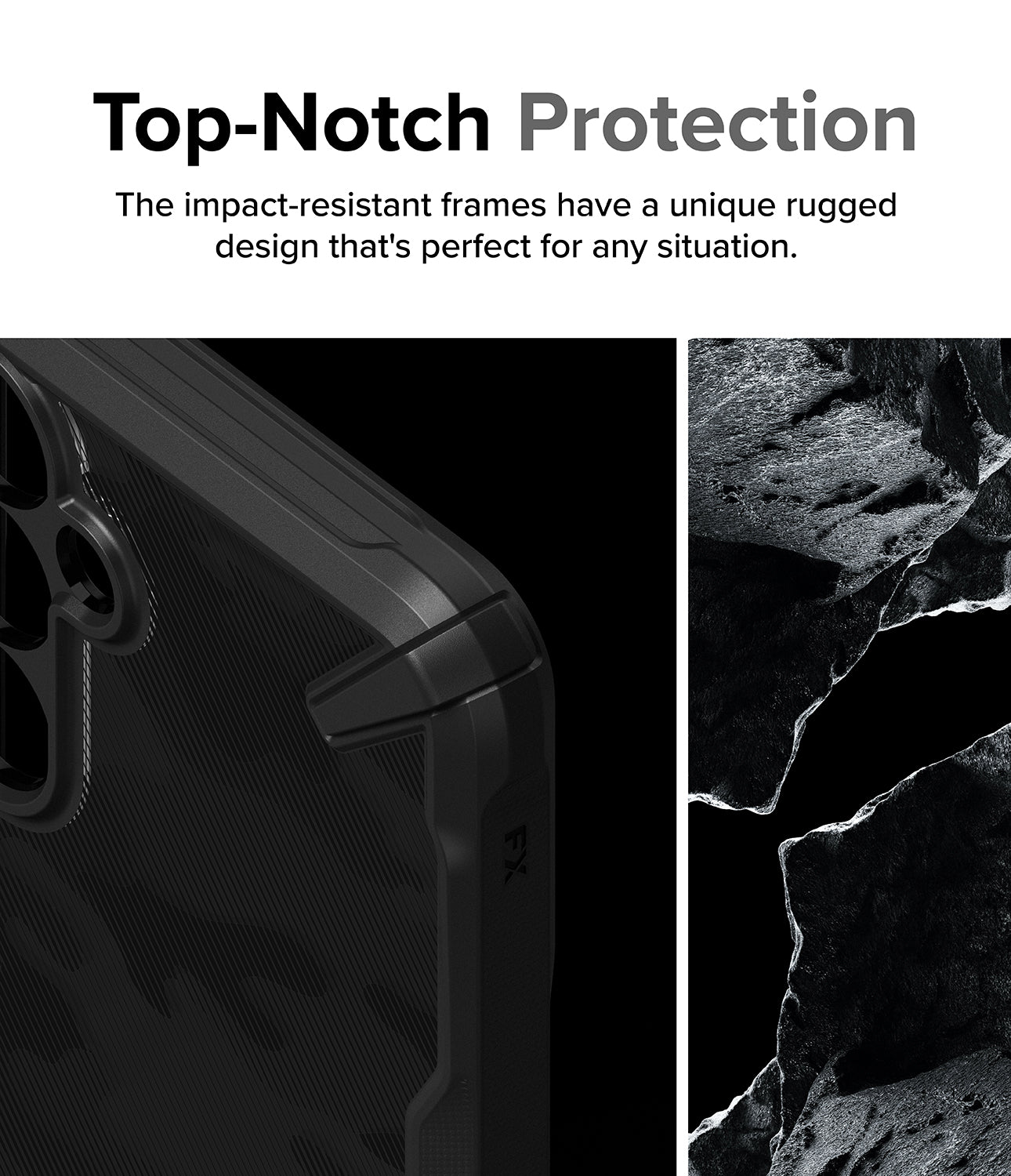 Galaxy A35 Case | Fusion-X - Top Notch Protection. The impact-resistant frames have a unique rugged design that's perfect for any situation.