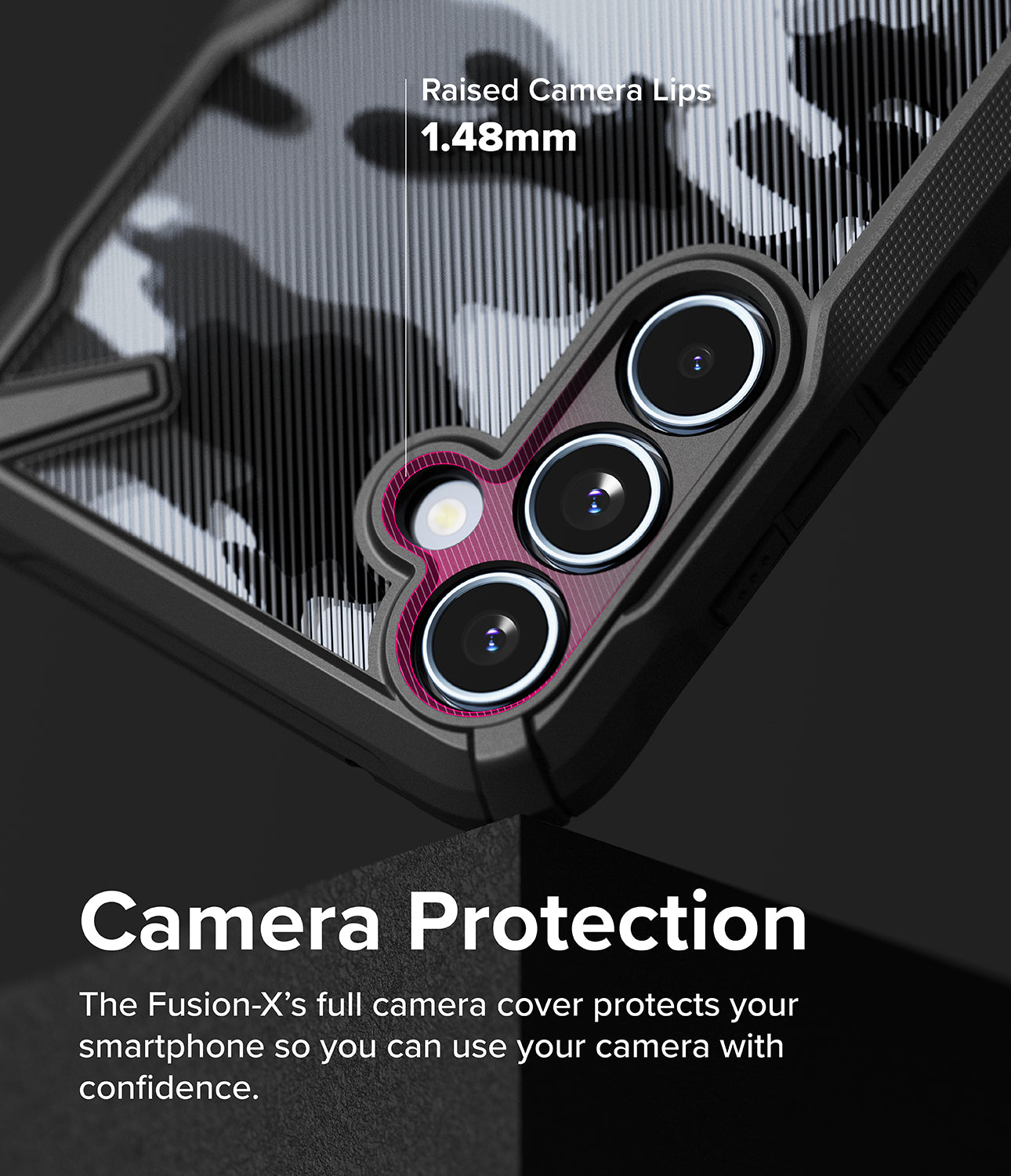 Galaxy A35 Case | Fusion-X - Camera Protection. The Fusion-X's full camera cover protects your smartphone so you can use your camera with confidence.