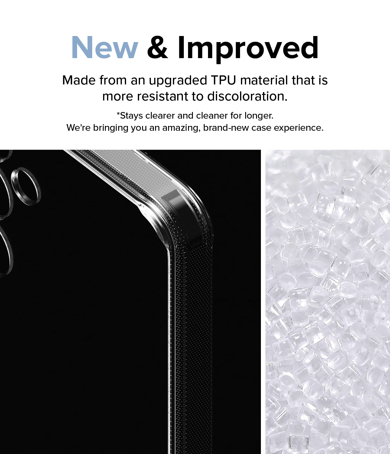 Galaxy A35 Case | Fusion - New and Improved. Made from an upgraded TPU material that is more resistant discoloration. Stays clearer for longer. We're bringing you an amazing, brand-new case experience.