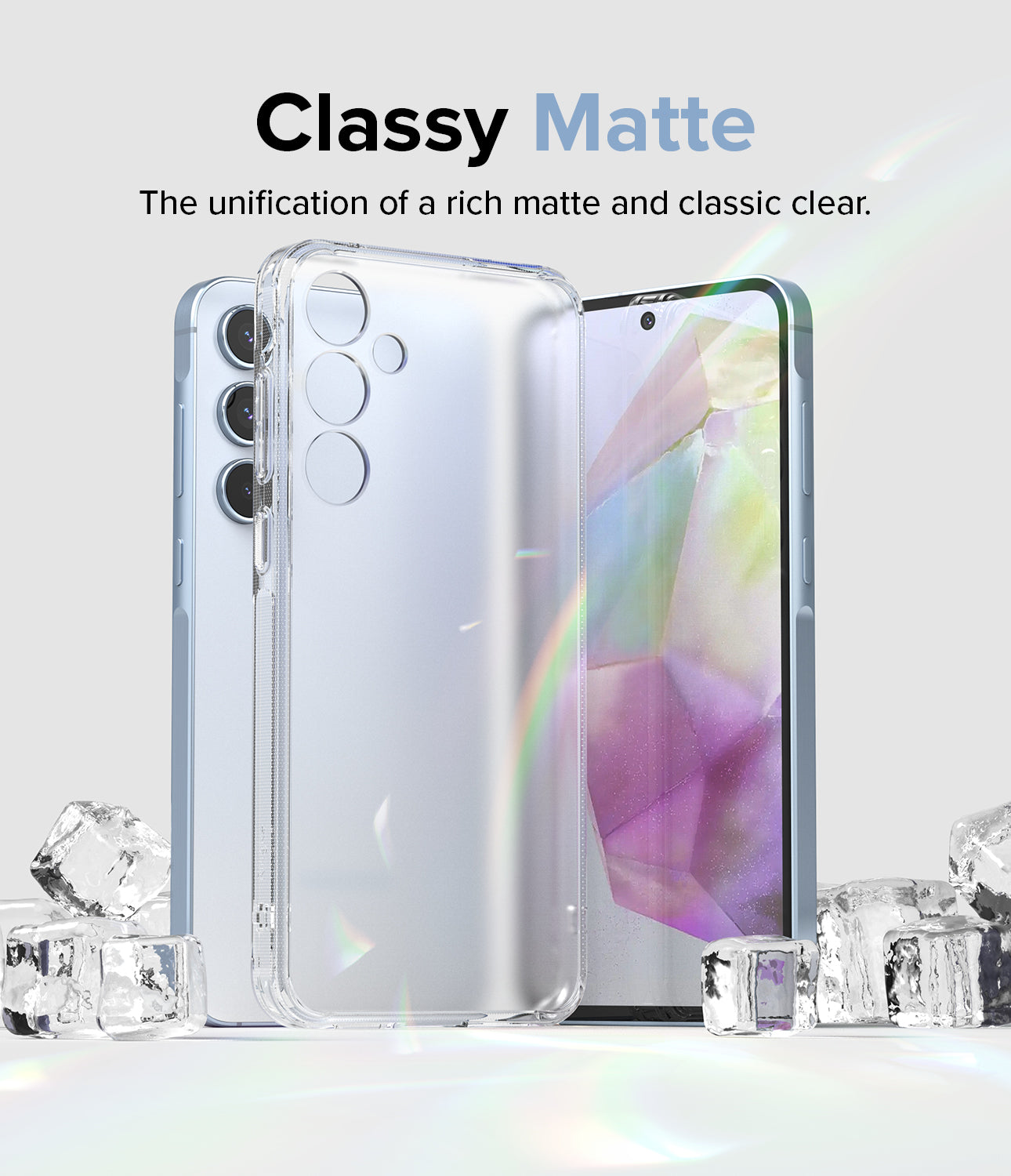 Galaxy A35 Case | Fusion Matte - Classy Matte. The unification of a rich matte and classic clear.