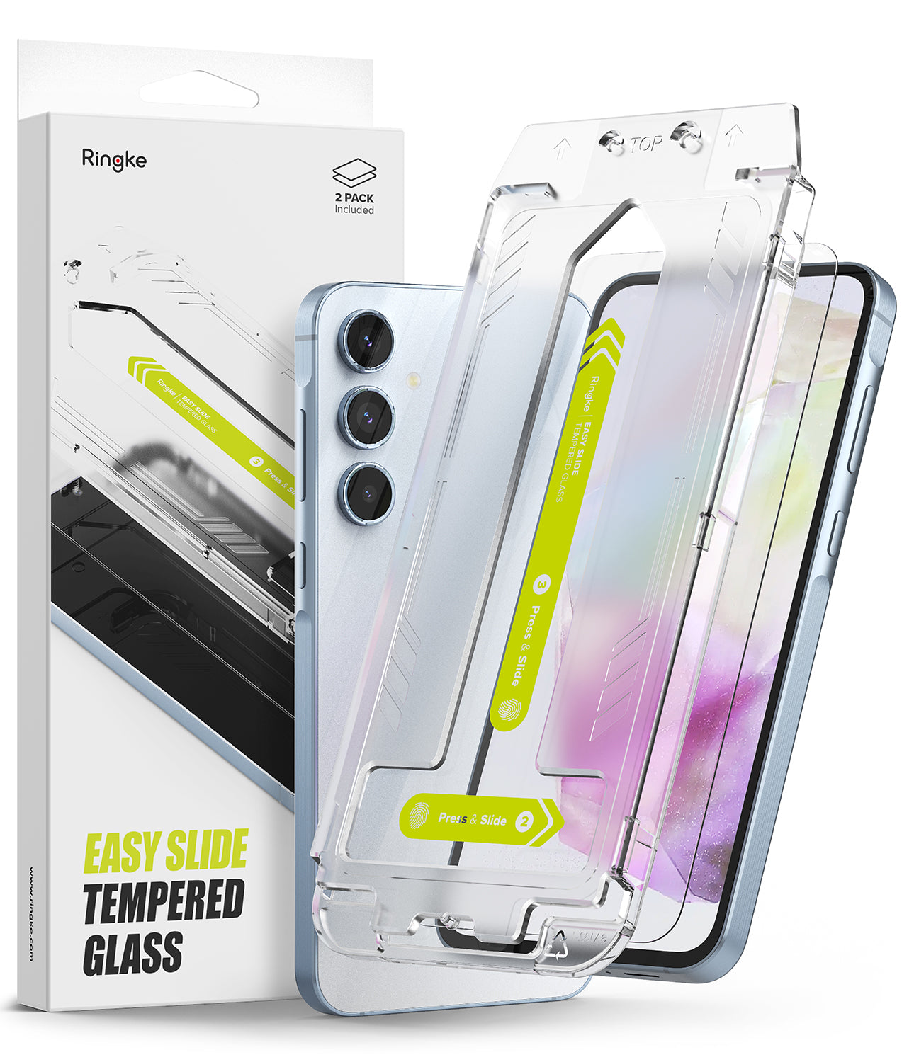 Galaxy A35 Screen Protector | Easy Slide Tempered Glass