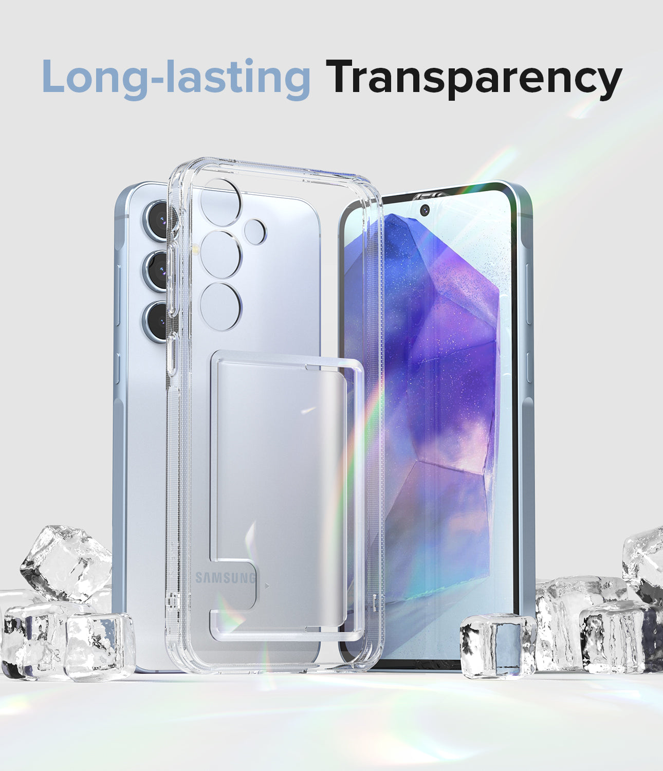 Galaxy A55 Case | Fusion Card - Long-lasting Transparency