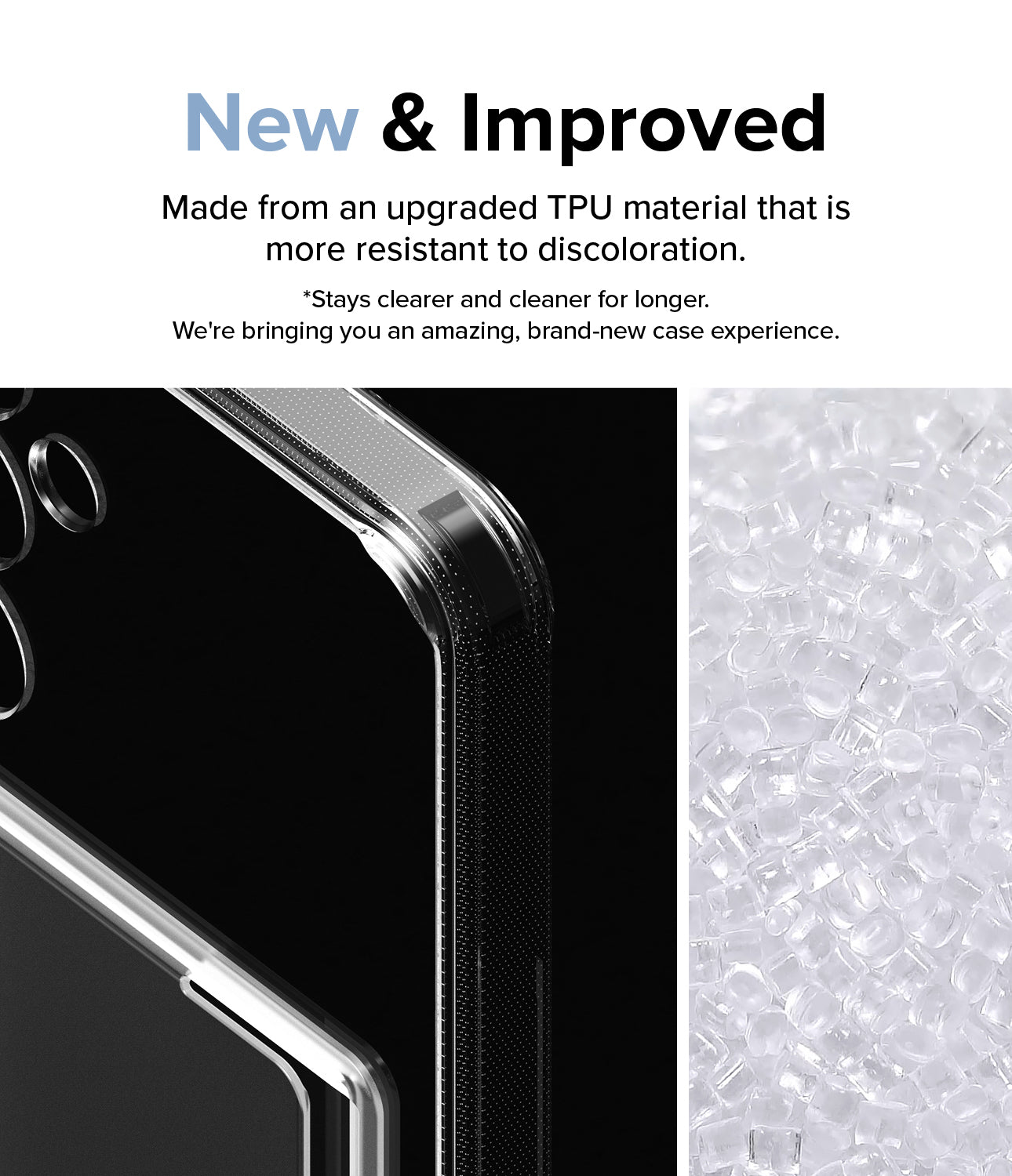 Galaxy A55 Case | Fusion Card - New and Improved. Made from an upgraded TPU material that is more resistant to discoloration