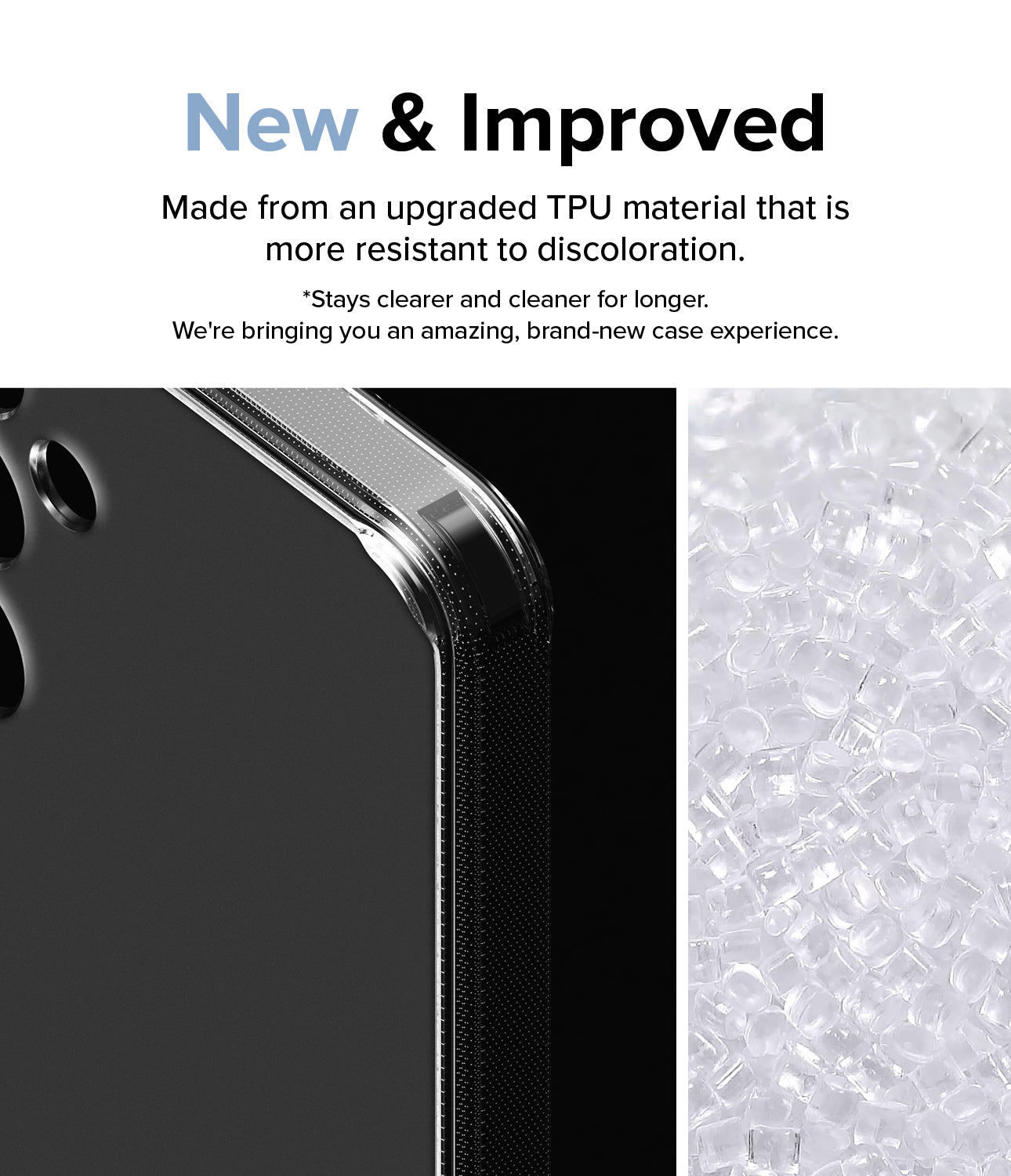Galaxy A55 Case | Fusion Matte - New and Improved. Made from an upgraded TPU material that is more resistant to discoloration.