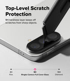 Galaxy A37 / A57 5G | Camera Glass 2P - A utility knife blade scrapes against a smartphone camera lens protector.