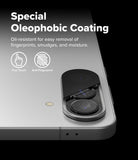 Galaxy A37 / A57 5G | Camera Glass 2P - Smartphone camera lens protector with oleophobic coating and anti-fingerprint icons.