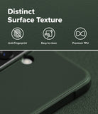 Galaxy A57 5G Case | Onyx - Dark green phone case with textured surface, anti-fingerprint, easy-clean, and premium TPU icons.
