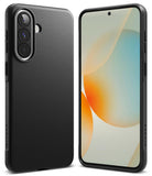 Galaxy A57 5G Case | Onyx - Matte black phone case shown from back and front angles with a textured finish.