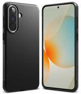Galaxy A57 5G Case | Onyx - Matte black phone case shown from back and front angles with a textured finish.
