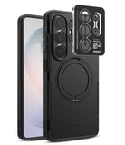 [Bundle] Galaxy S26 Ultra | Alles - Galaxy S26 Ultra | Alles - Black phone case with a circular stand and a separate camera lens protector overlay.