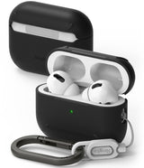 AirPods Pro 2 Case | Layered - Multiple colored protective cases for AirPods Pro 2 displayed on geometric pedestals.