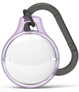 AirTag Case | Slim [1 Pack] - Floating clear AirTag cases with carabiners against a white background with Ringke branding.