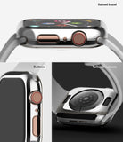 raised bezel / button cutouts / tailored cutouts