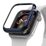 Apple Watch Series 6 / 5 / 4 / SE (40mm) | Bezel Styling - A dark blue protective bezel hovering above an Apple Watch.