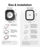 Apple Watch Series (45mm / 44mm) | Air Sports (Black) + Bezel Styling 31 (Black)-Size and Installation