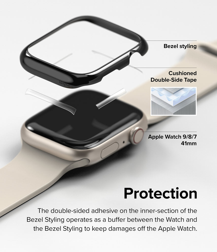 Apple Watch Series 41mm / Ringke Bezel Styling / 41-03 Black-Protection
