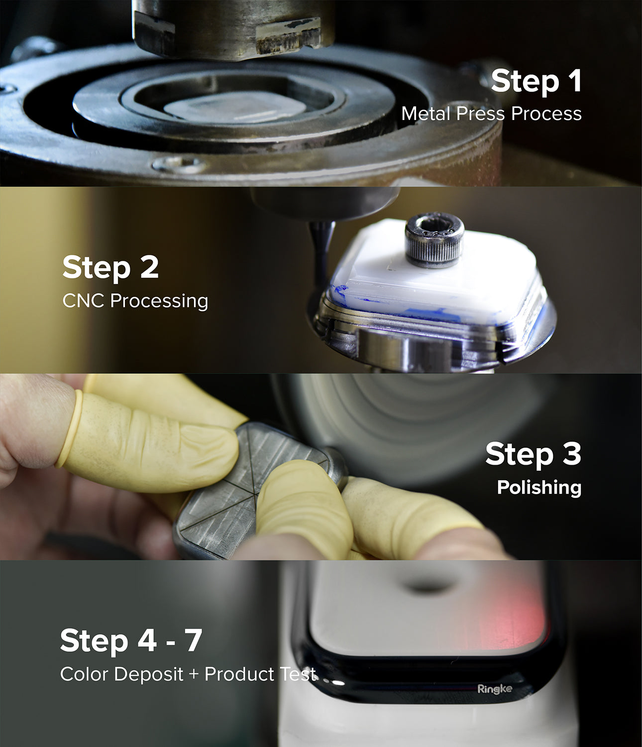 Apple Watch Series 41mm / Ringke Bezel Styling / 41-03 Black-Steps