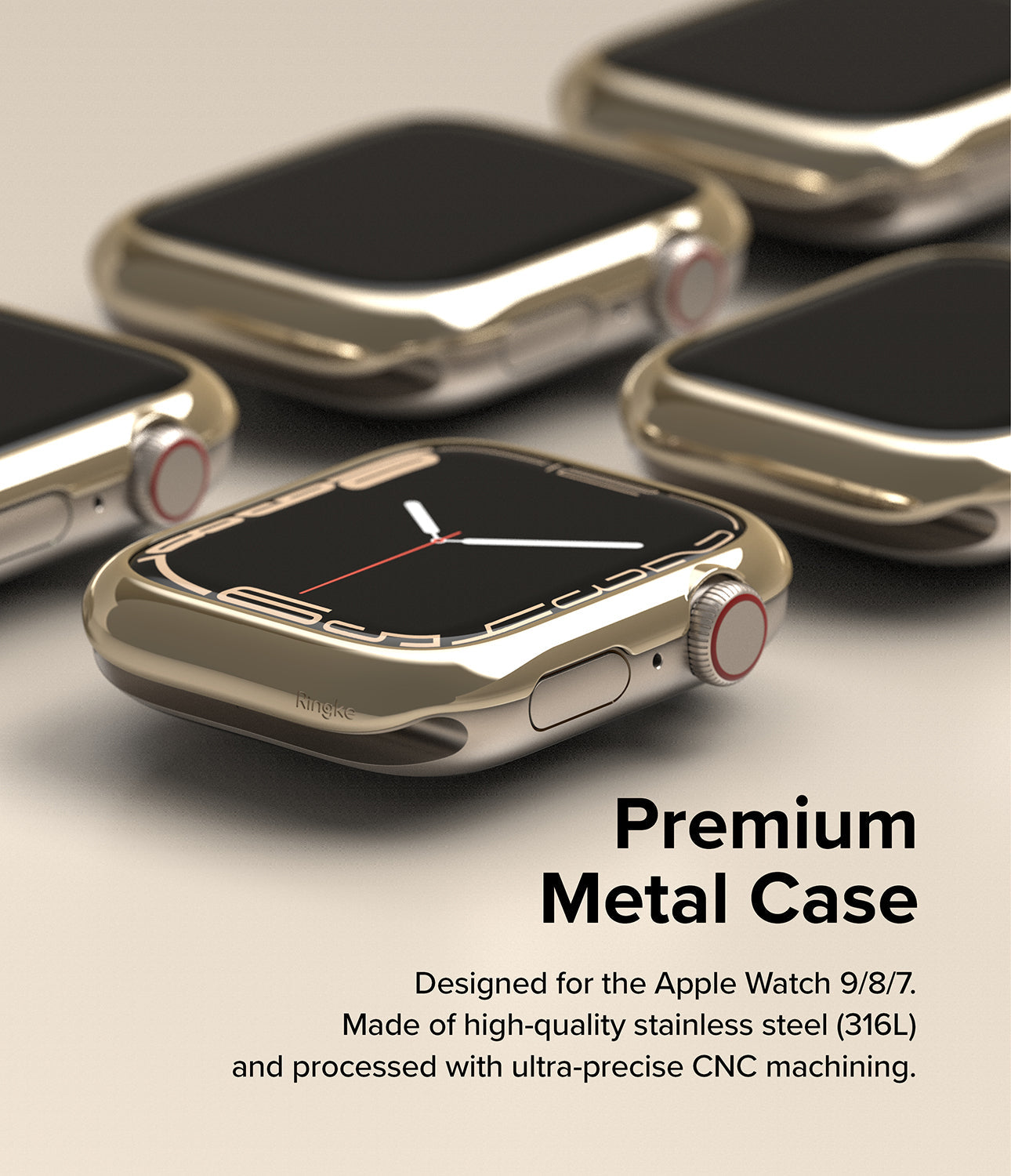 Apple Watch Series 41mm / Ringke Bezel Styling / 41-05 Gold-Premium Metal Case