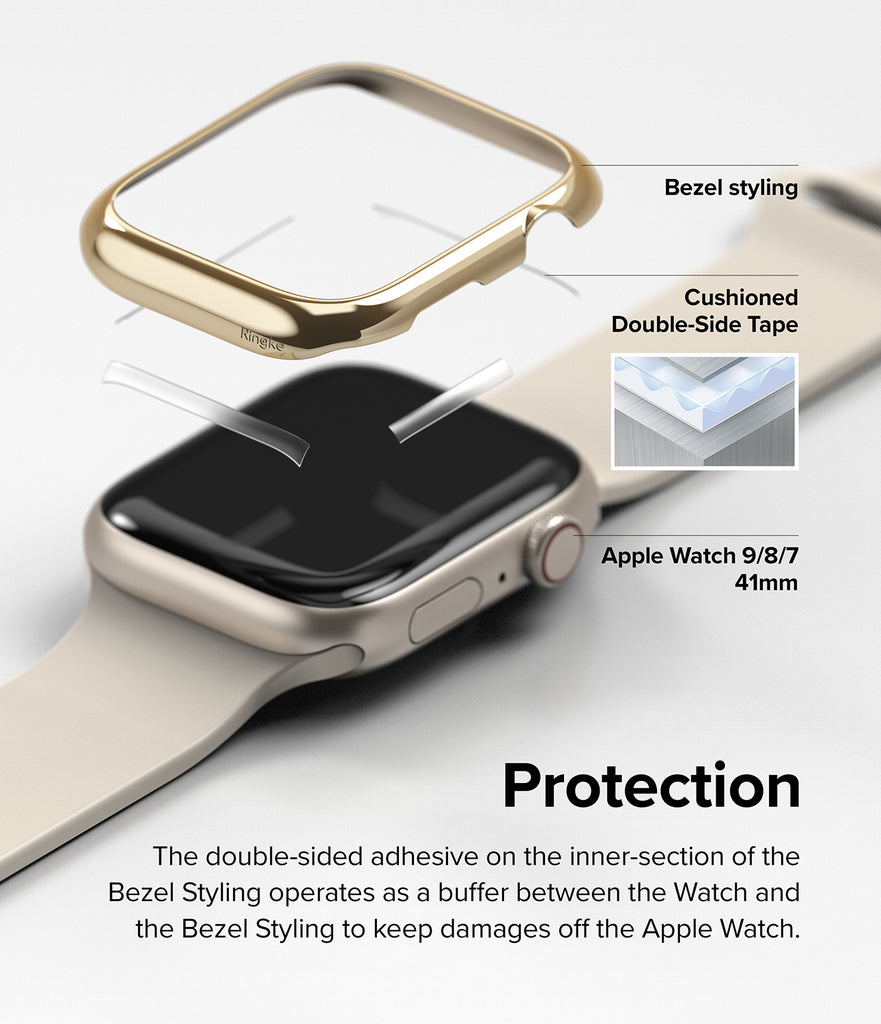 Apple Watch Series 41mm / Ringke Bezel Styling / 41-05 Gold-Protection