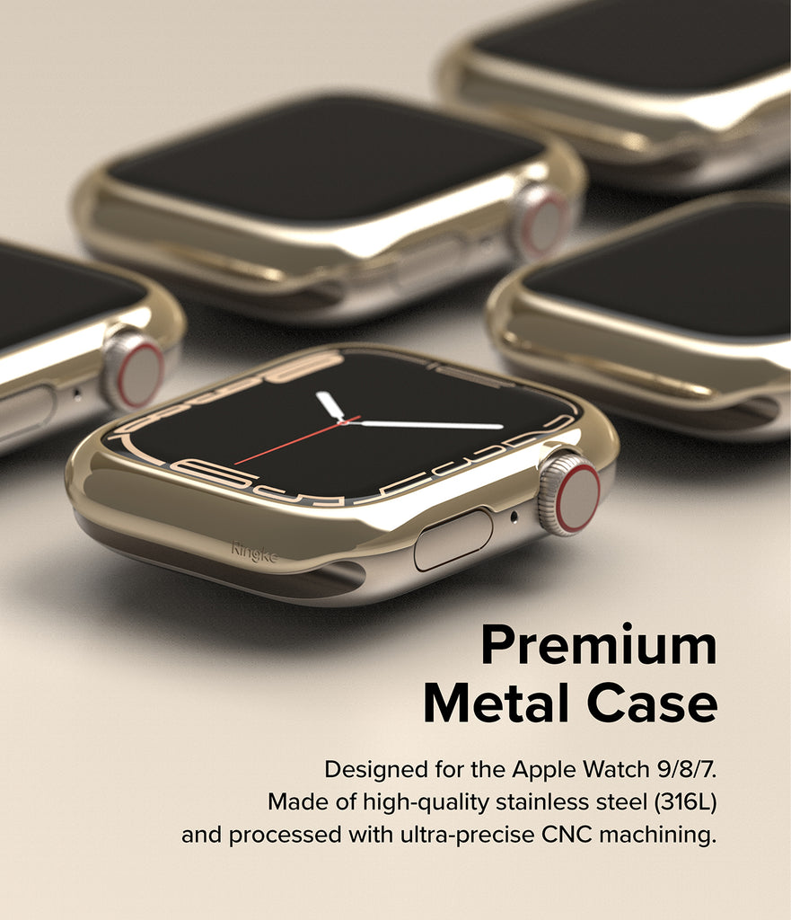 Apple Watch Series 45mm | Ringke Bezel Styling | 45-05 Gold-Premium Metal Case