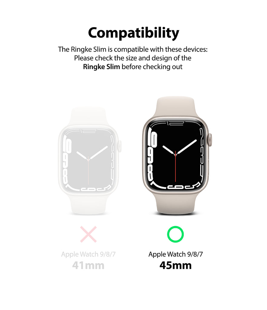 Apple Watch Series 9/8/7 (45mm) Case | Slim-Compatibility