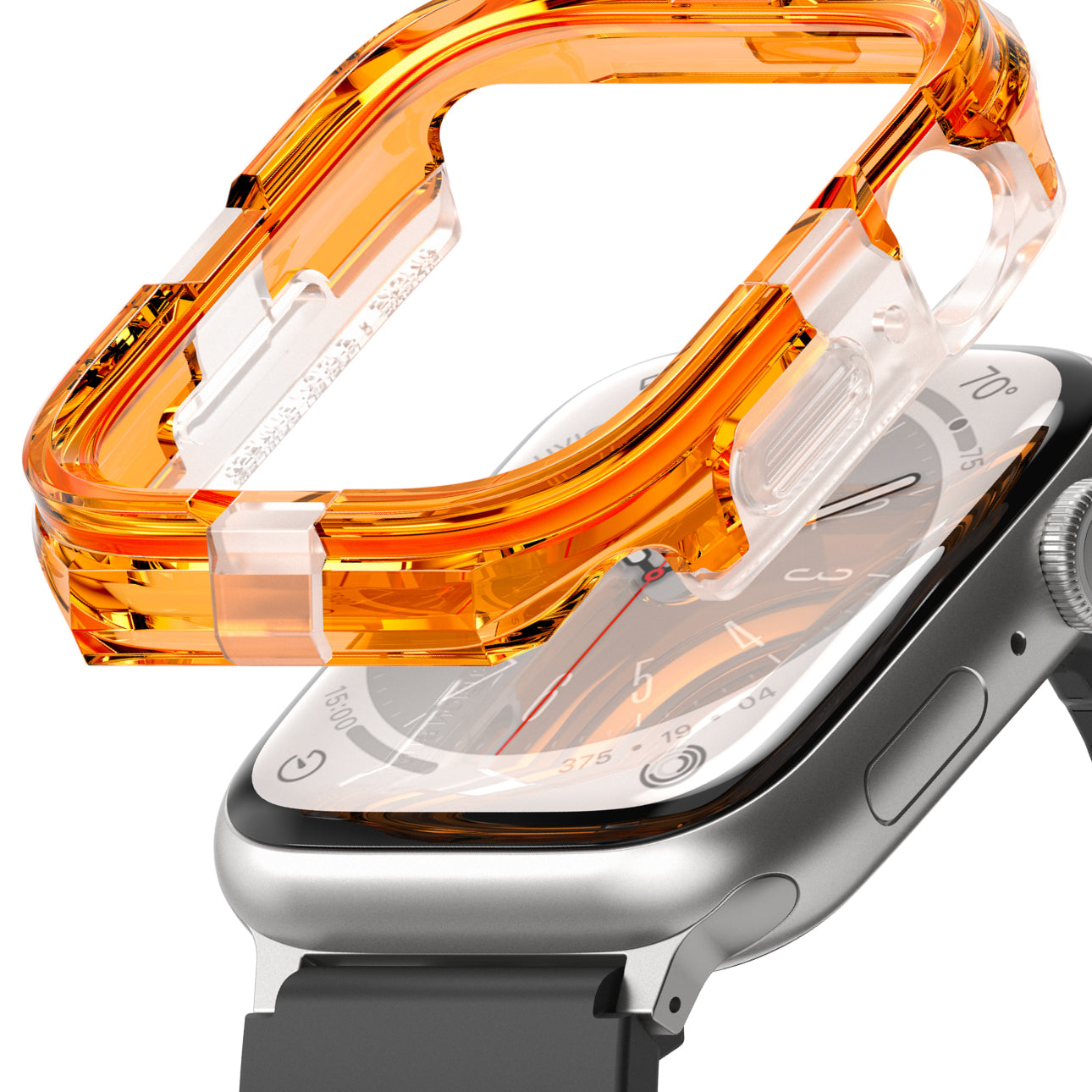 Apple Watch Series (45mm / 44mm) Case | Fusion Bumper-Neon Orange