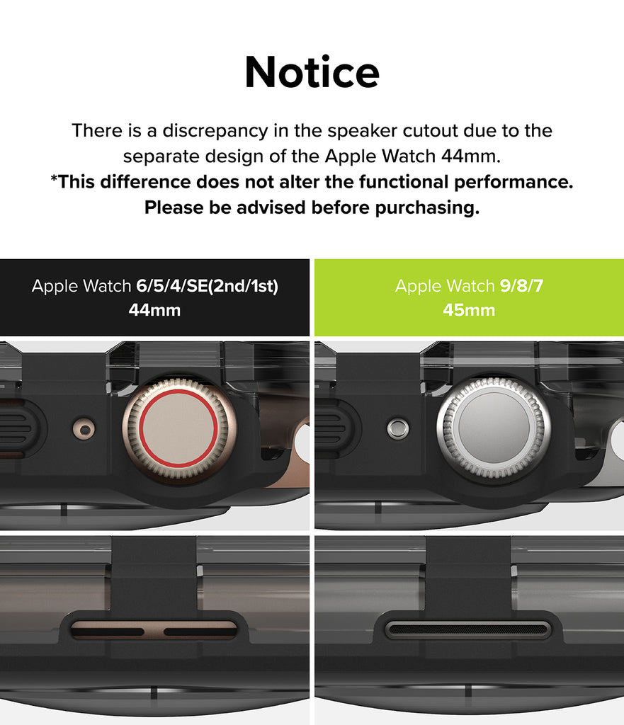 Apple Watch Series (45mm / 44mm) Case | Fusion Bumper-Notice