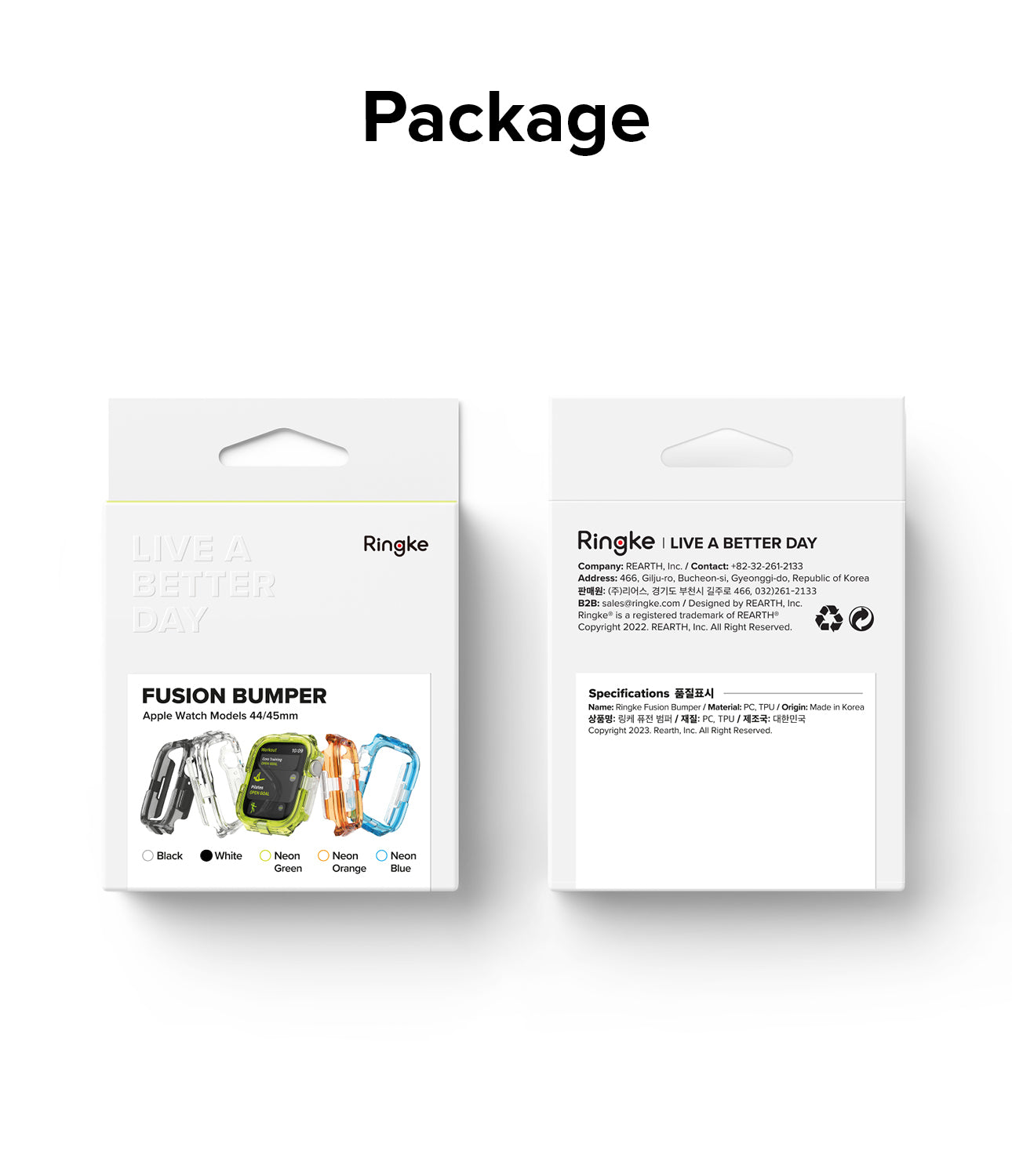 Apple Watch Series (45mm / 44mm) Case | Fusion Bumper-Package