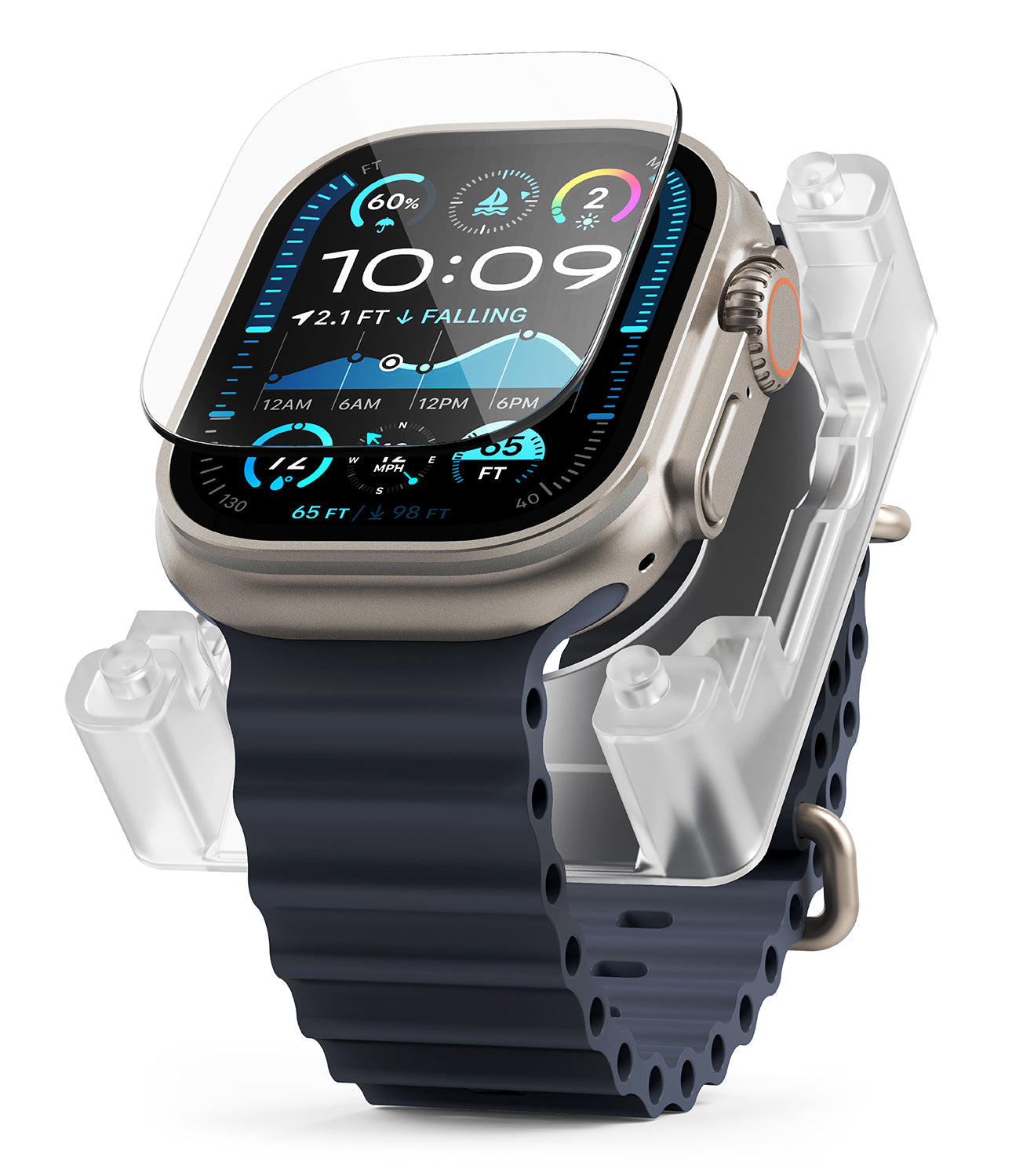 Apple Watch Ultra 2 / 1 Screen Protector | Easy Slide Tempered Glass