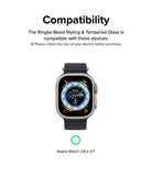 Compatibility - The Ringke Bezel Styling & Tempered Glass is compatible with these devices: Apple Watch Ultra 2 / 1(49mm) * Please check the size of your device before purchase.