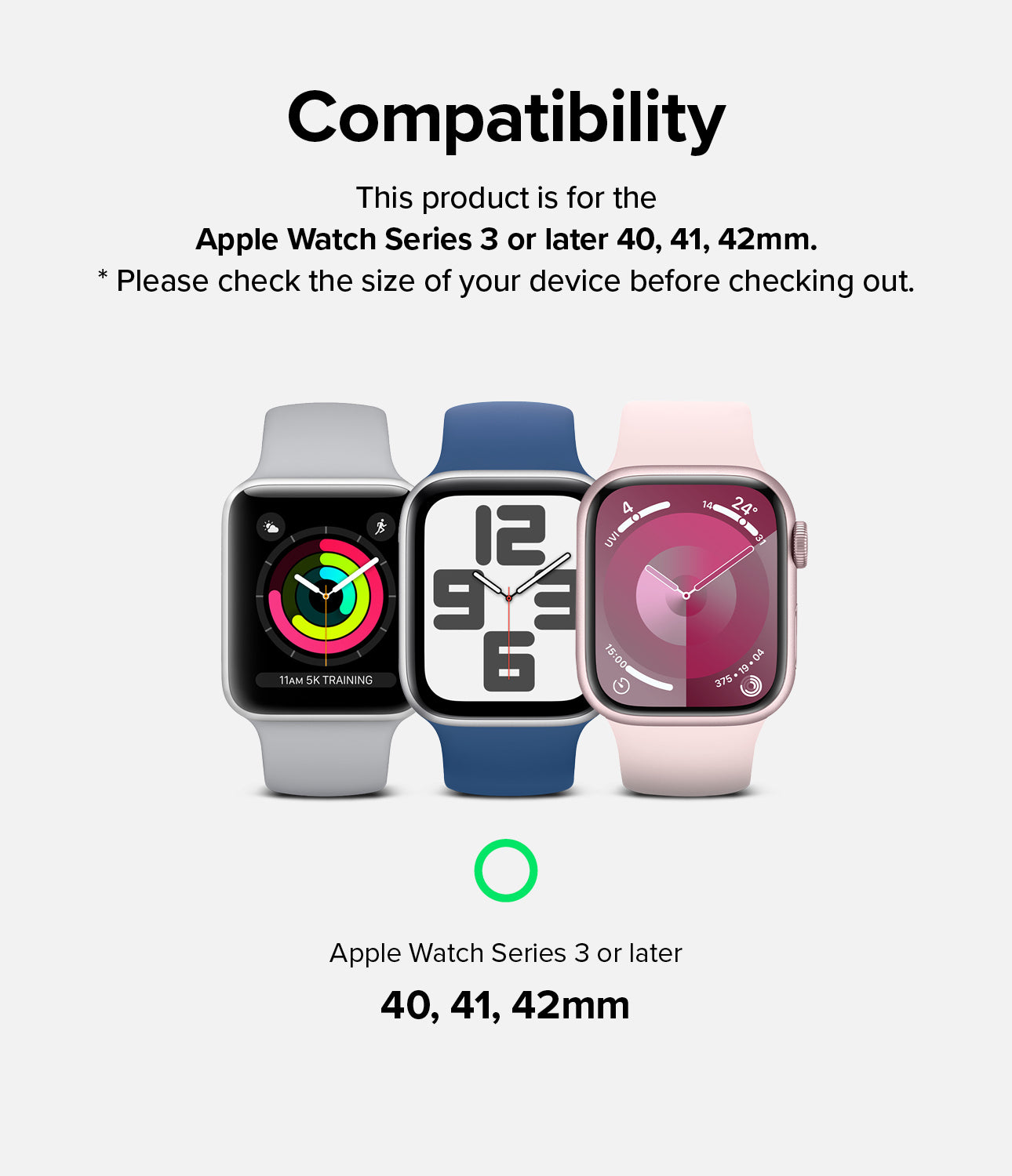 Apple Watch 42·41·40·38 mm | Leather One Slim Band – Ringke