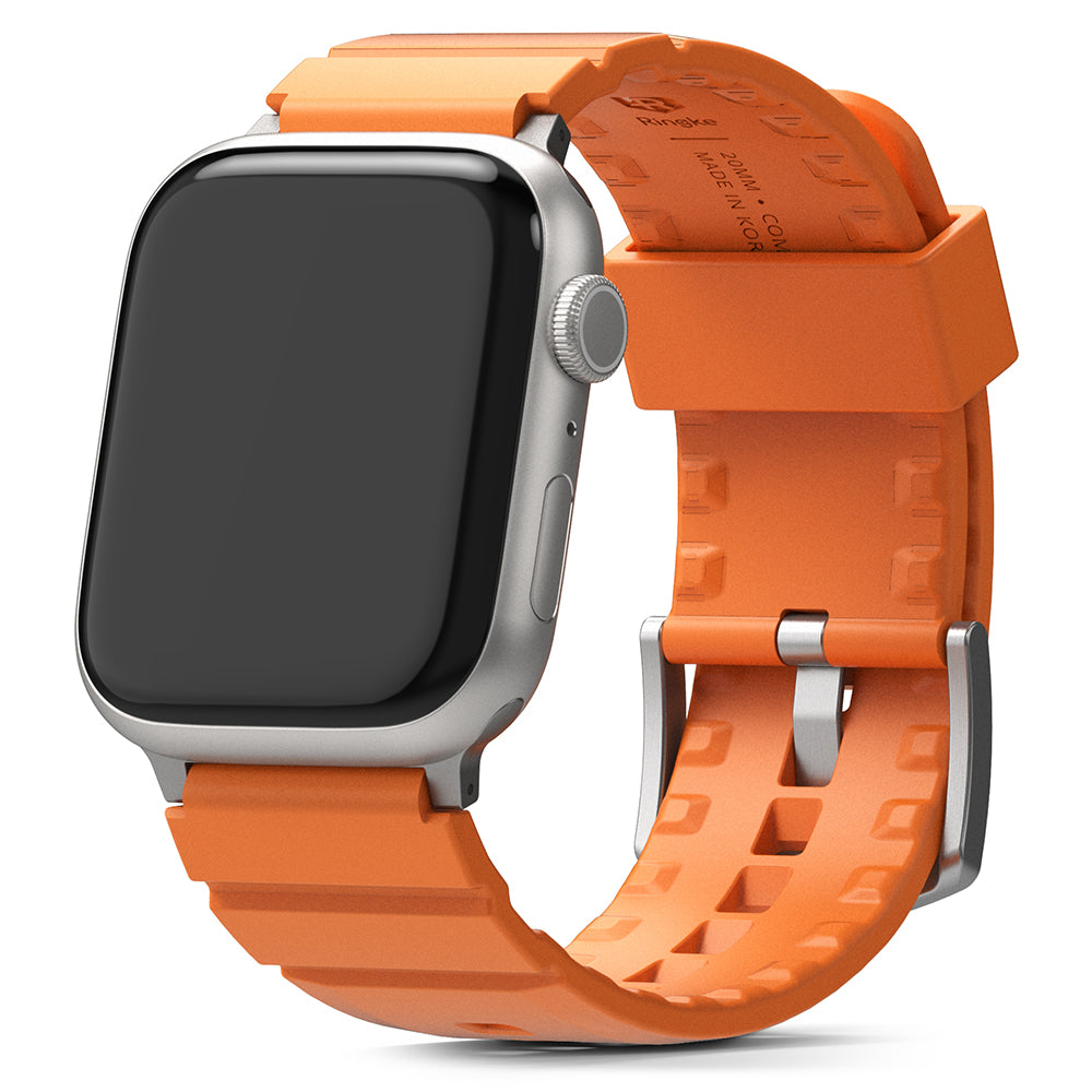 Apple Watch Ultra (49mm) / 8 / 7 (45mm) / SE (44mm) | Rubber One Bold Band Orange
