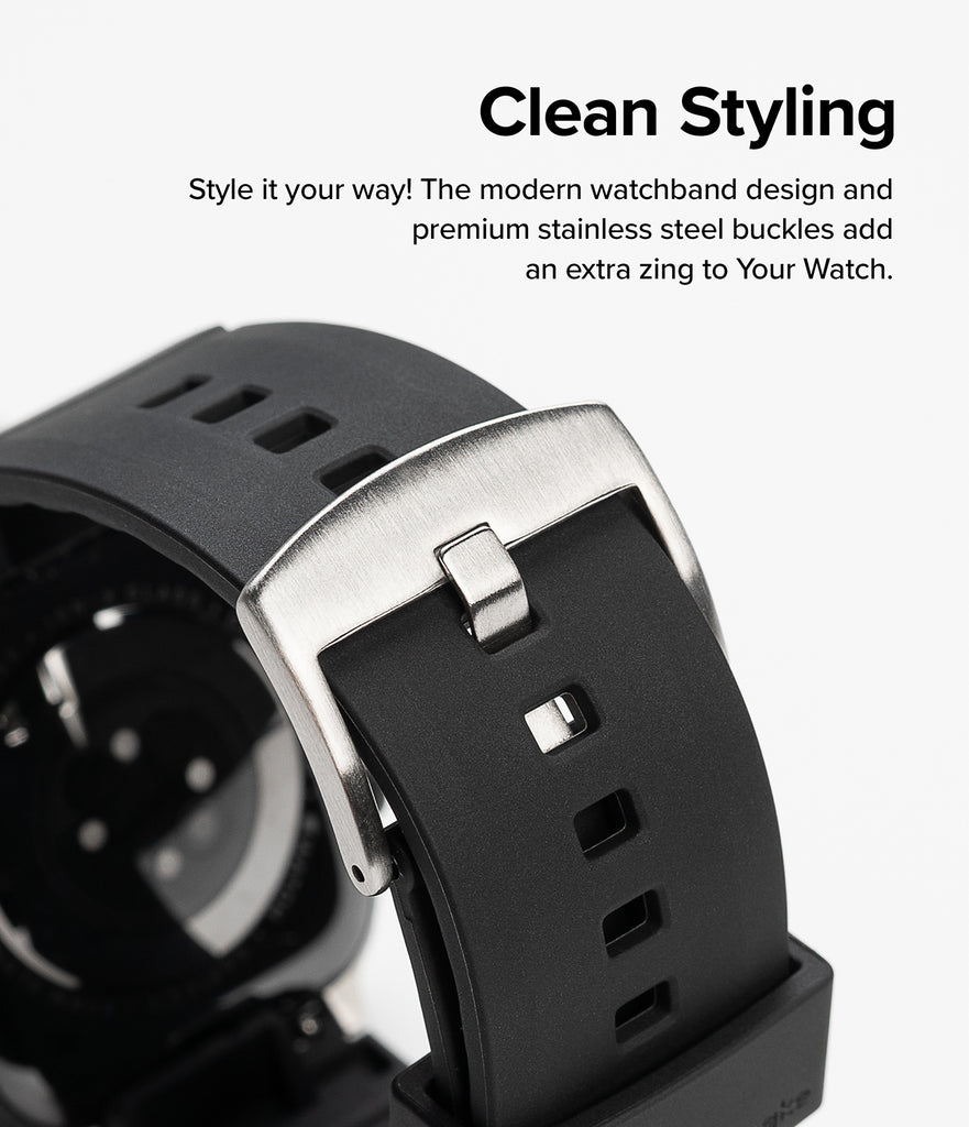 The modern watchband design and premium stainless steel buckles add an extra zing to your watch