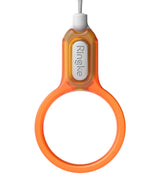 Buckle Finger Ring Strap - Translucent orange circular finger ring with a white Ringke branded buckle attachment.