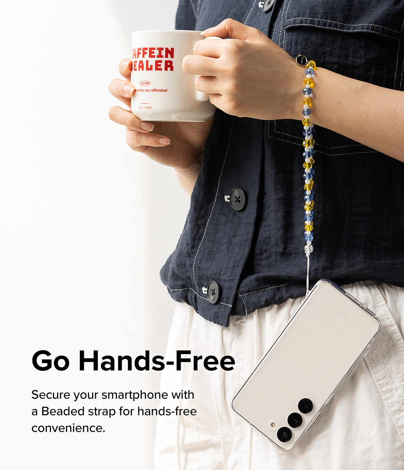 Beaded Strap - Go Hands-Free. Secure your smartphone with a Beaded strap for hands-free convenience