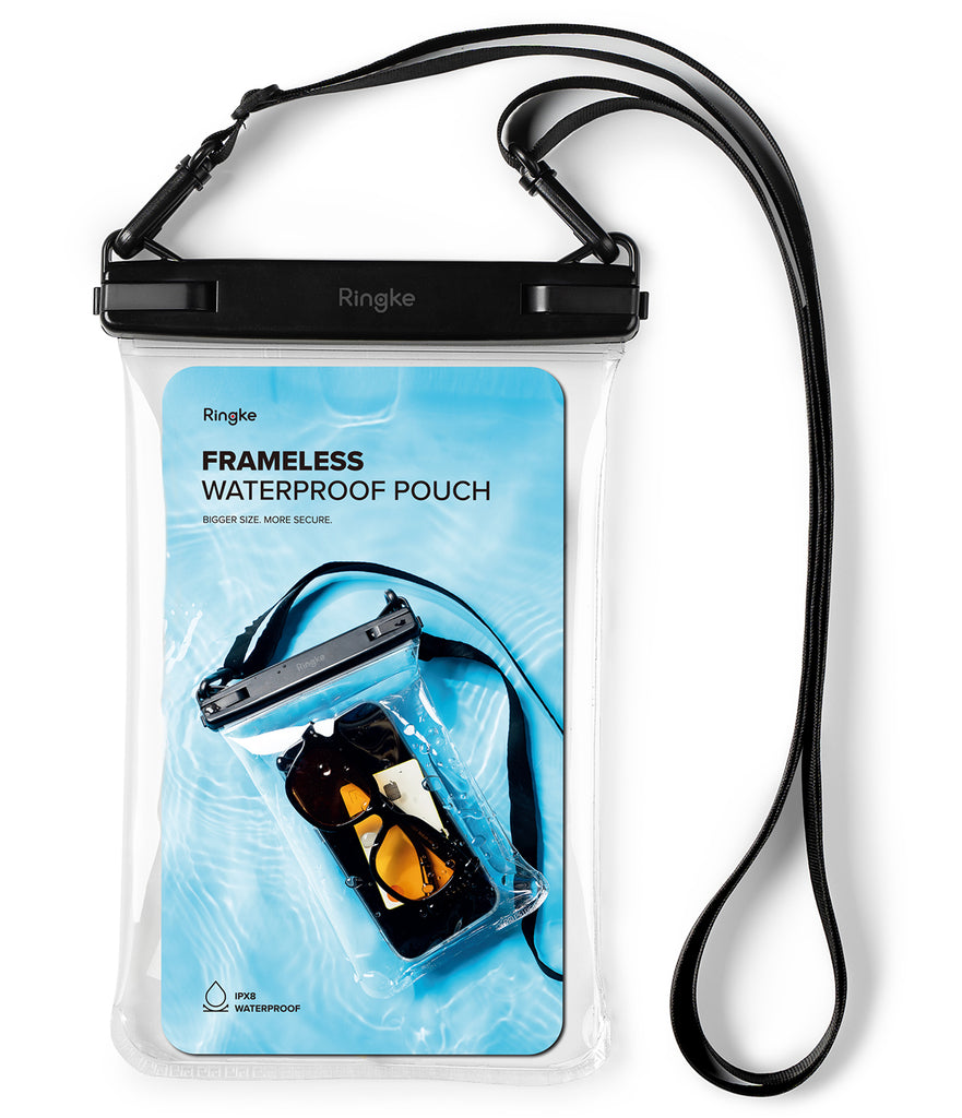 Ringke Waterproof Pouch Case | Frameless - One Touch Lock - tight seal to prevent water leakage - Large storage capacity