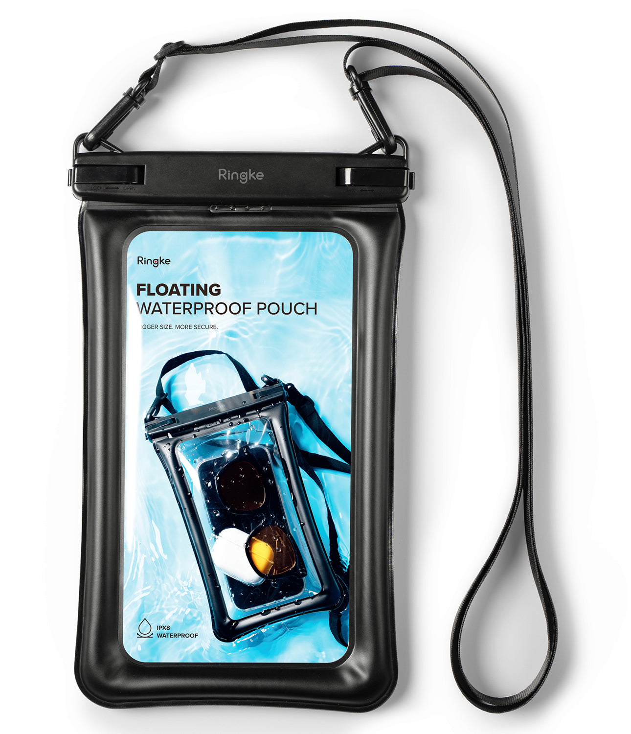 Ringke Waterproof Pouch Case | Floating - One Touch Lock - Floating Air Pockets - Large storage capacity