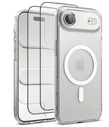 [Bundle] iPhone Air | Fusion Magnetic - Bundle iPhone Air | Fusion Magnetic - Clear magnetic phone case with screen protectors layered behind it.