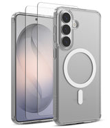[Bundle] Galaxy S26 | Fusion Magnetic - Clear magnetic phone case with screen protector for Samsung Galaxy S26.