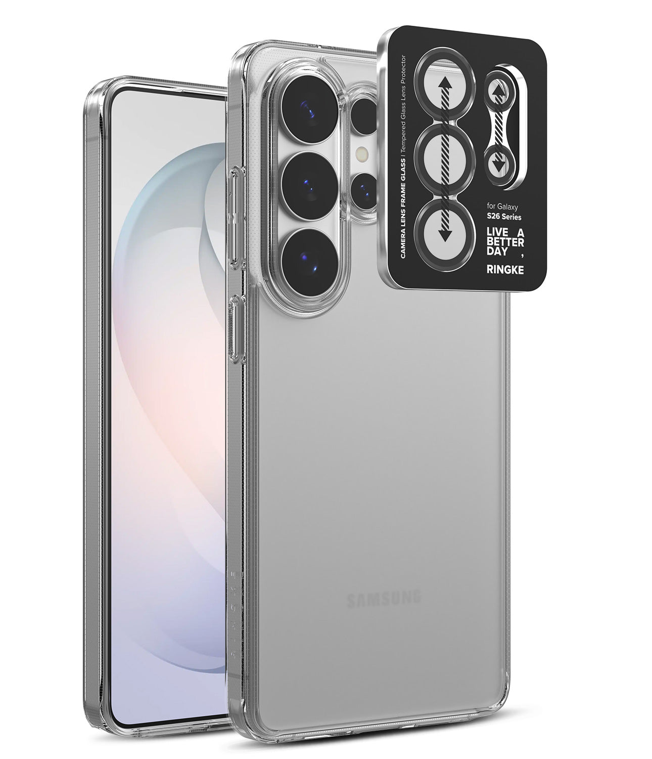 group-Matte Clear / + Camera Lens Frame Glass (2P)