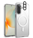 [Bundle] Galaxy A57 | Fusion Magnetic - Clear phone case with magnetic ring and separate camera lens protector.