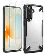 [Bundle] Galaxy A57 | Fusion-X - Samsung Galaxy A57 in a black Fusion-X protective case with a screen protector overlay.