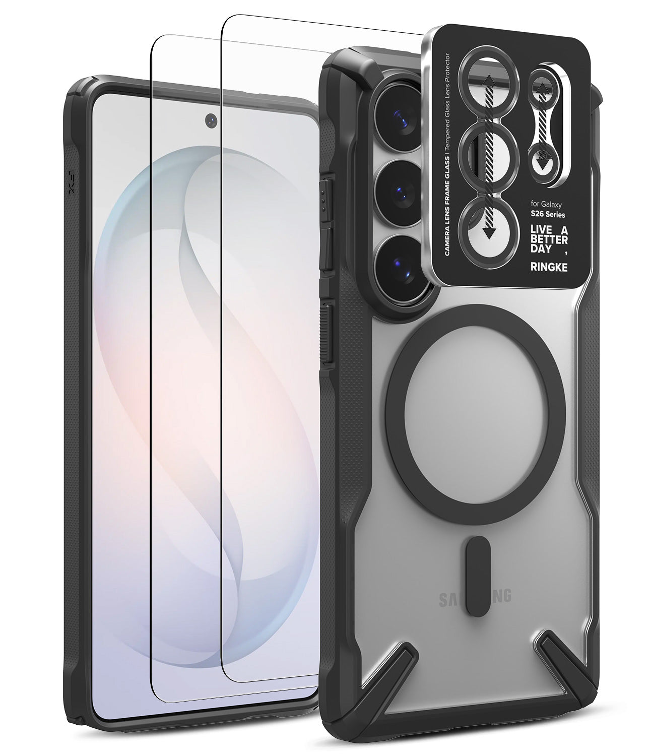 group-+ Screen Protector & Camera Lens Frame Glass (2P)