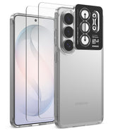 [Bundle] Galaxy S26 Ultra | Fusion - Clear phone case and screen protector for Galaxy S26 Ultra with a black camera lens cover.