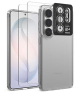 [Bundle] Galaxy S26 Ultra | Fusion - Clear phone case and camera lens protector for Galaxy S26 Ultra on a white background.