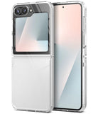 Clear phone case on a Samsung Galaxy Z Flip 7 FE phone