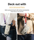 Galaxy S23 Plus Case | Fusion Magnetic Matte - Two people wearing phones with magnetic cases and colorful straps.