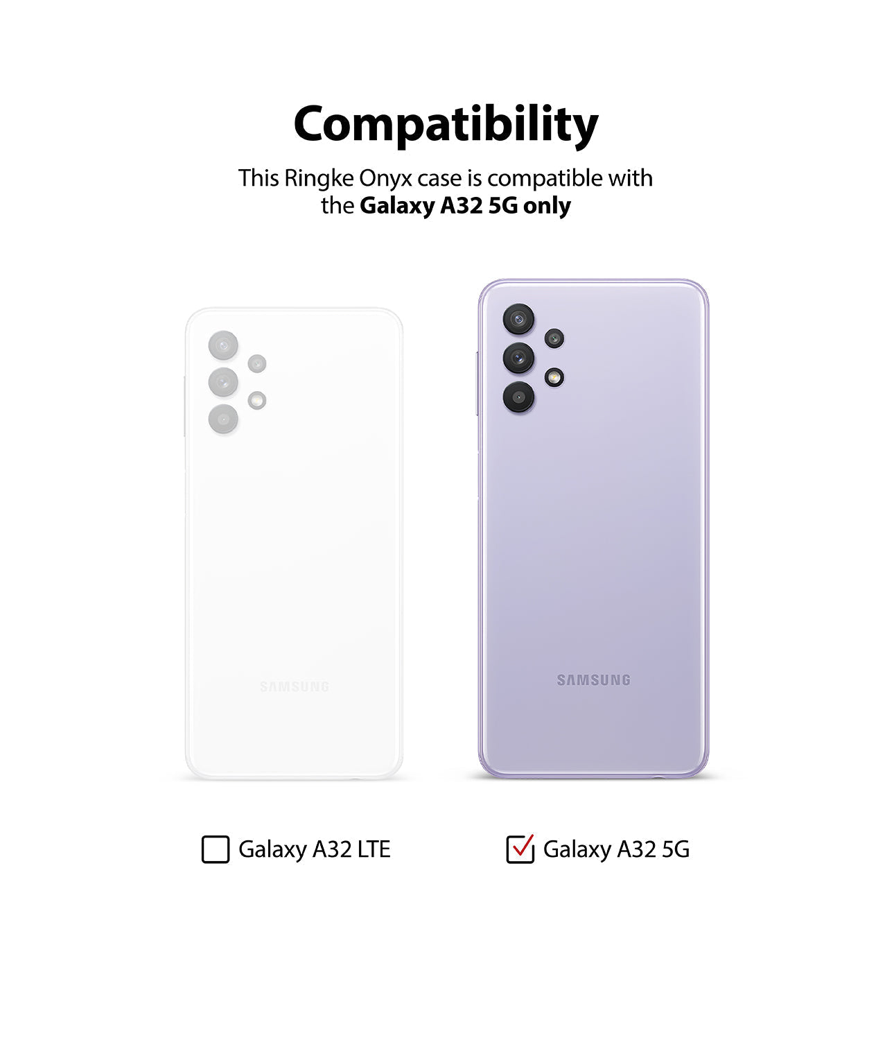 Samsung Galaxy A32 5G Case | Ringke Onyx Protection Enhanced Case
